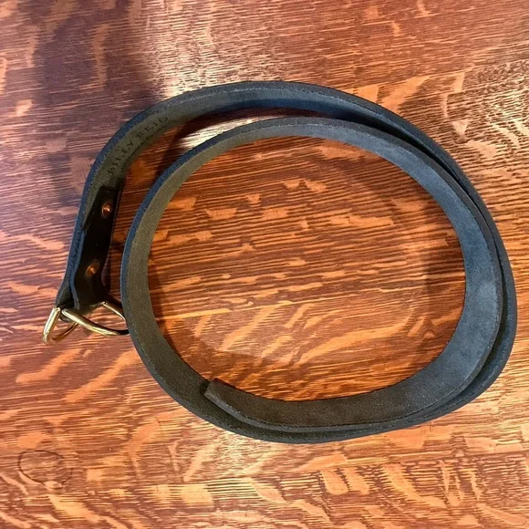 Billy Reid Dark Leather Belt - Picture 4 of 5
